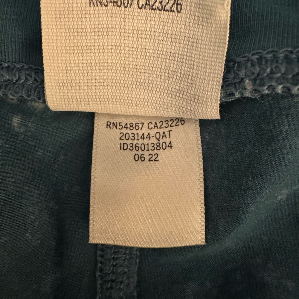 PINK‎ Victoria’s Secret Y2K Low Rise Flare Foldover Leggings Acid Wash Blue Sz S - Picture 6 of 8